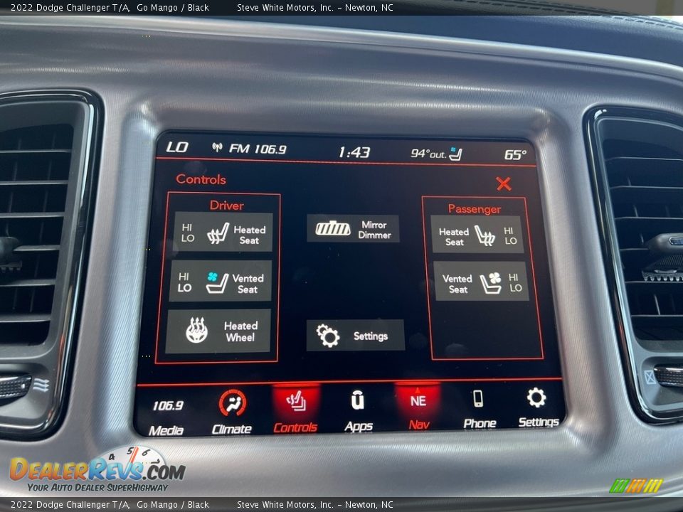 Controls of 2022 Dodge Challenger T/A Photo #22