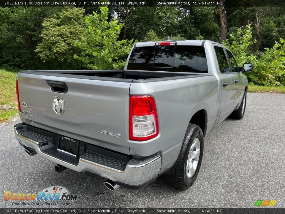 2023 Ram 1500 Big Horn Crew Cab 4x4 Billet Silver Metallic / Diesel Gray/Black Photo #6