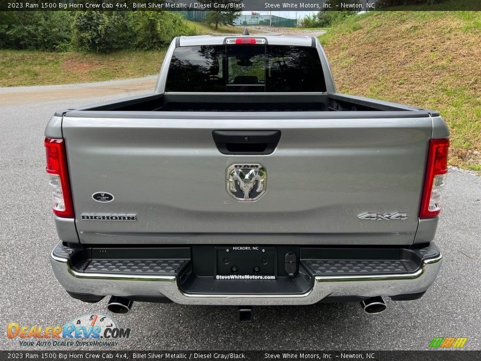 2023 Ram 1500 Big Horn Crew Cab 4x4 Billet Silver Metallic / Diesel Gray/Black Photo #7