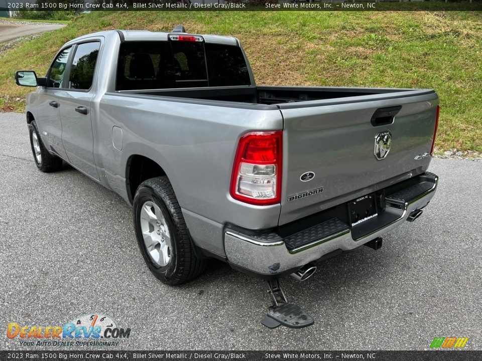 2023 Ram 1500 Big Horn Crew Cab 4x4 Billet Silver Metallic / Diesel Gray/Black Photo #9