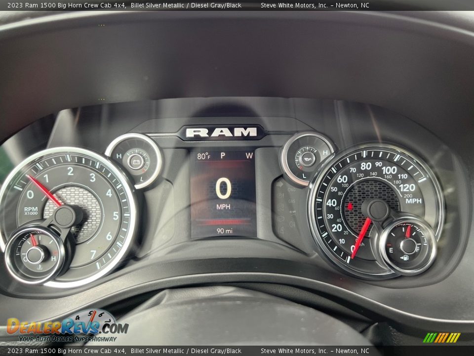 2023 Ram 1500 Big Horn Crew Cab 4x4 Billet Silver Metallic / Diesel Gray/Black Photo #20