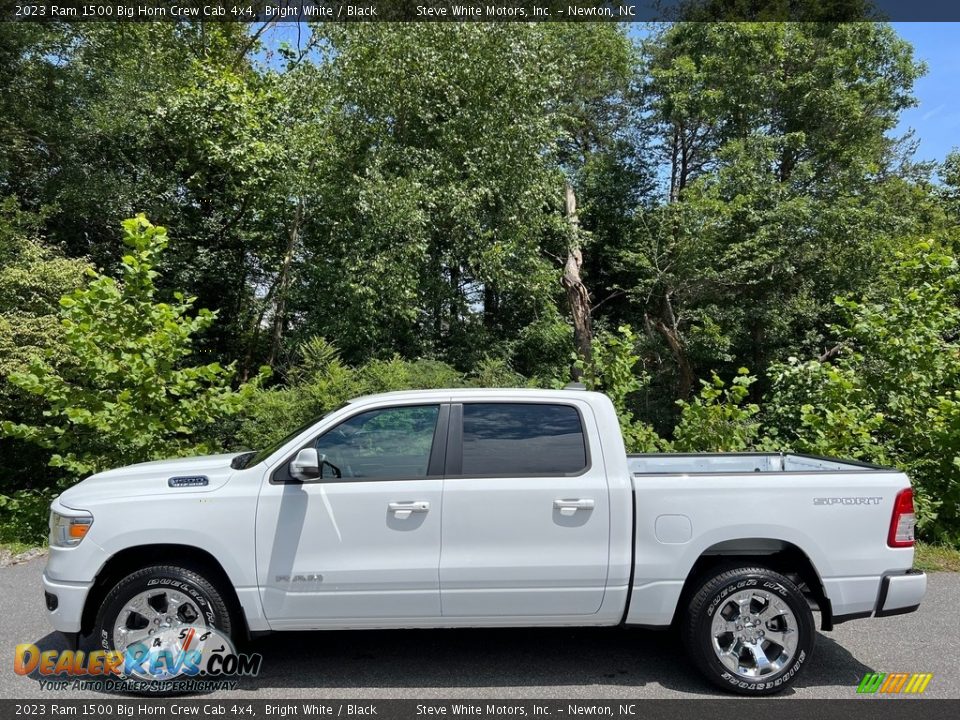 2023 Ram 1500 Big Horn Crew Cab 4x4 Bright White / Black Photo #1