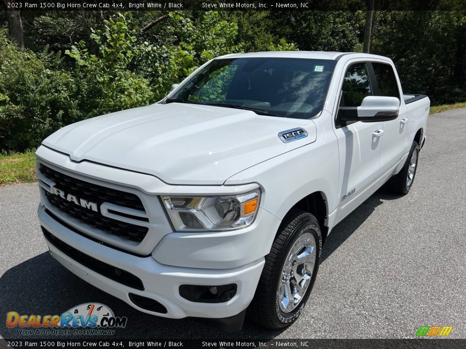 2023 Ram 1500 Big Horn Crew Cab 4x4 Bright White / Black Photo #2