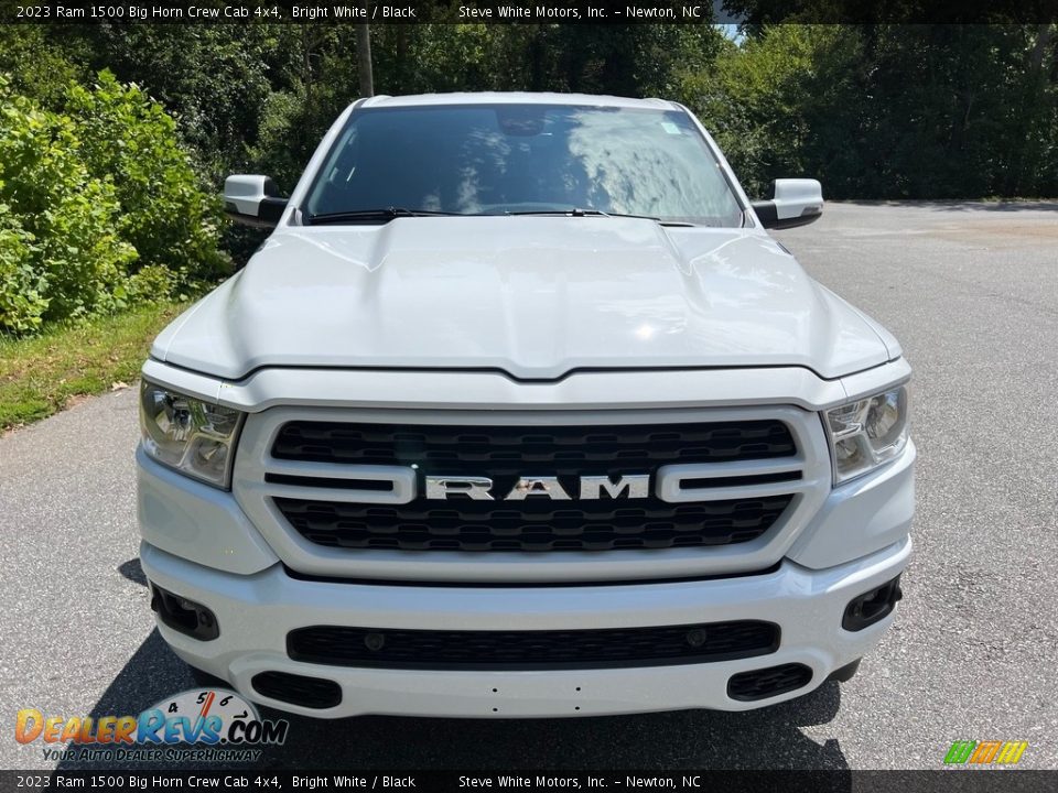 2023 Ram 1500 Big Horn Crew Cab 4x4 Bright White / Black Photo #3