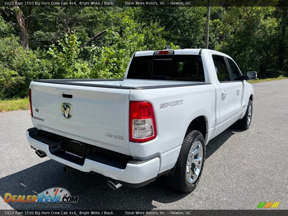 2023 Ram 1500 Big Horn Crew Cab 4x4 Bright White / Black Photo #6