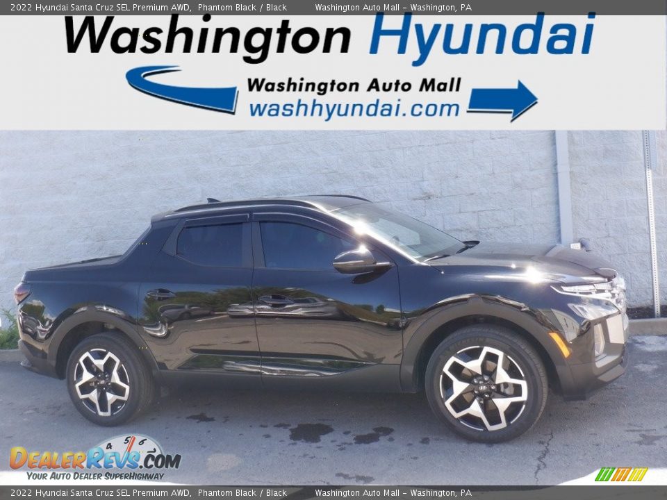 2022 Hyundai Santa Cruz SEL Premium AWD Phantom Black / Black Photo #2