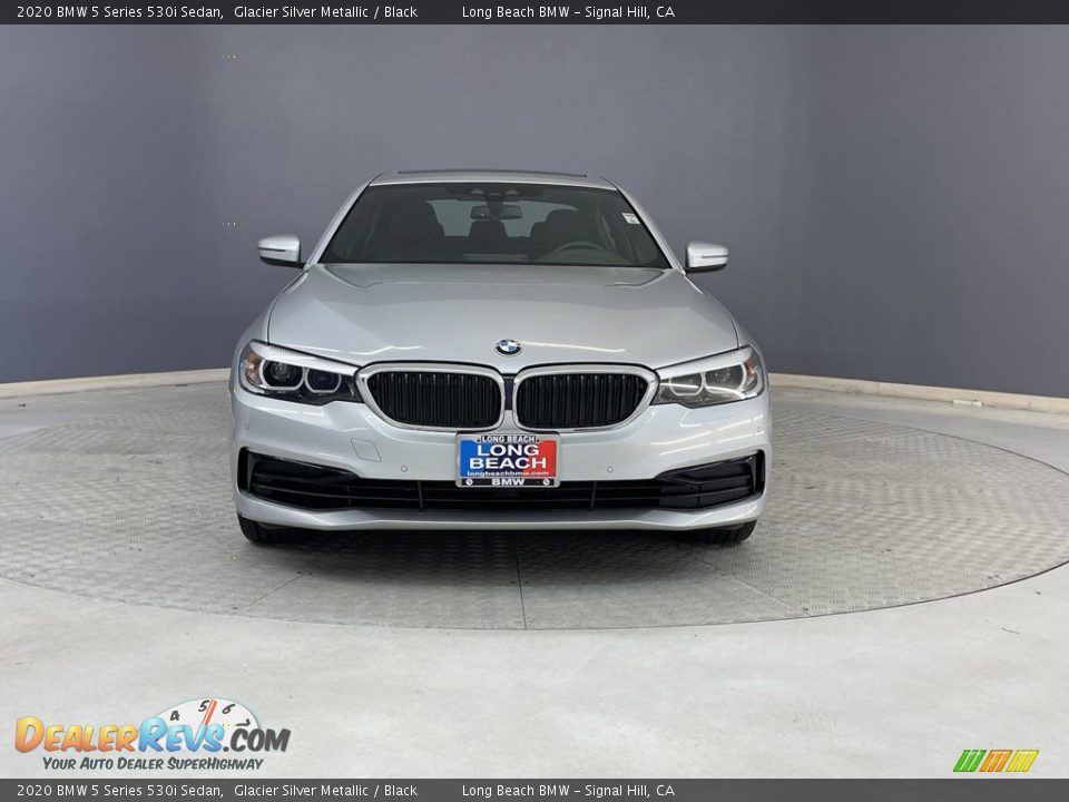 2020 BMW 5 Series 530i Sedan Glacier Silver Metallic / Black Photo #2