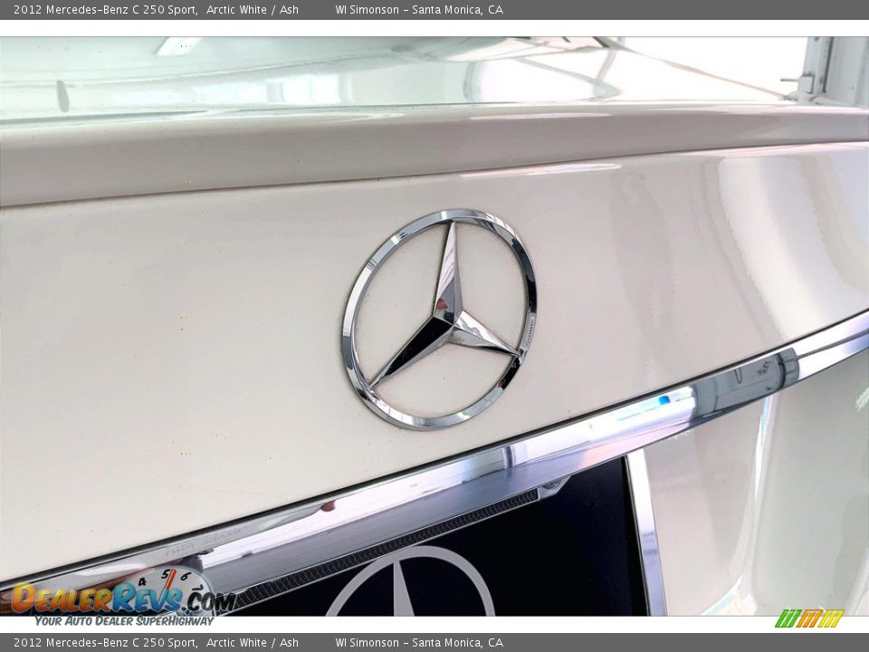 2012 Mercedes-Benz C 250 Sport Arctic White / Ash Photo #7