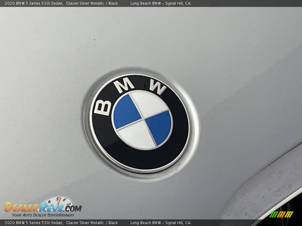 2020 BMW 5 Series 530i Sedan Glacier Silver Metallic / Black Photo #7