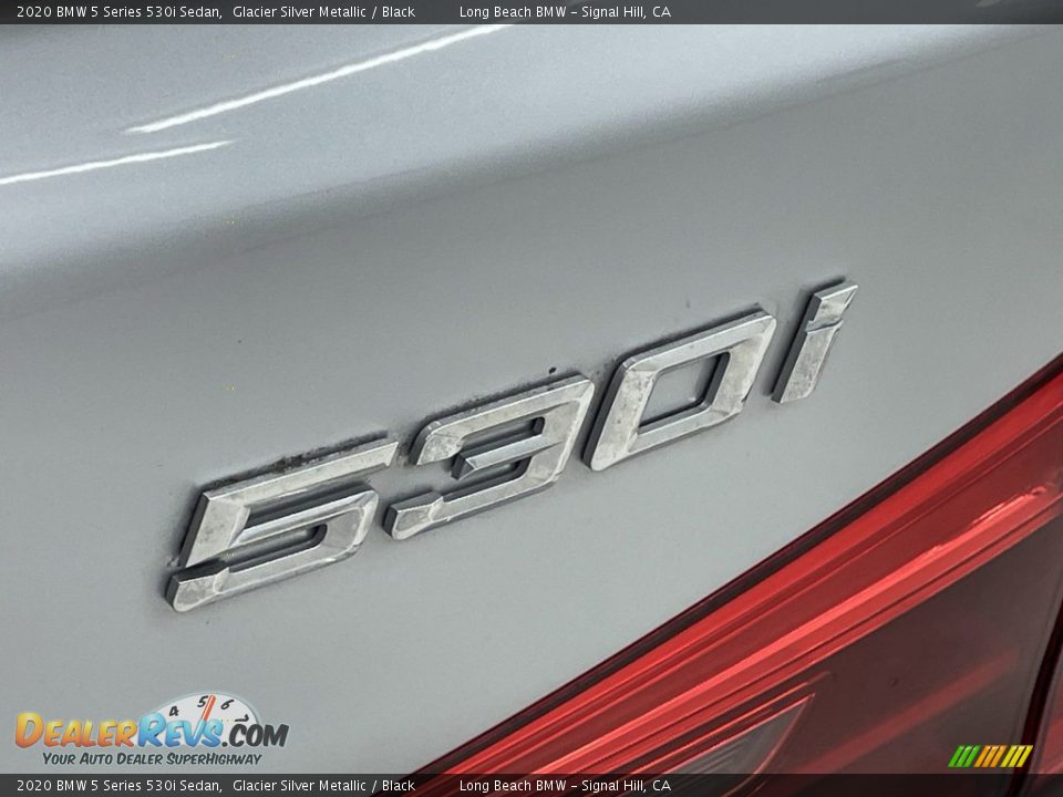 2020 BMW 5 Series 530i Sedan Glacier Silver Metallic / Black Photo #10
