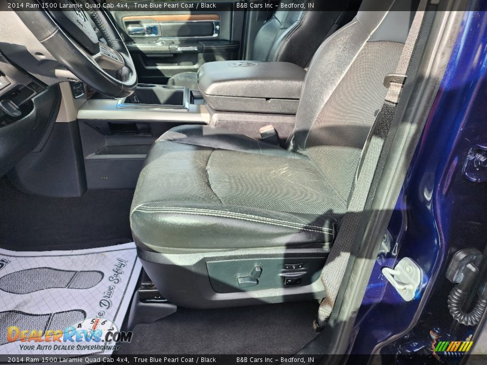 2014 Ram 1500 Laramie Quad Cab 4x4 True Blue Pearl Coat / Black Photo #11
