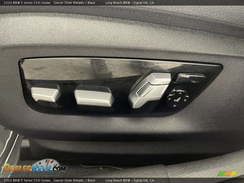 2020 BMW 5 Series 530i Sedan Glacier Silver Metallic / Black Photo #14