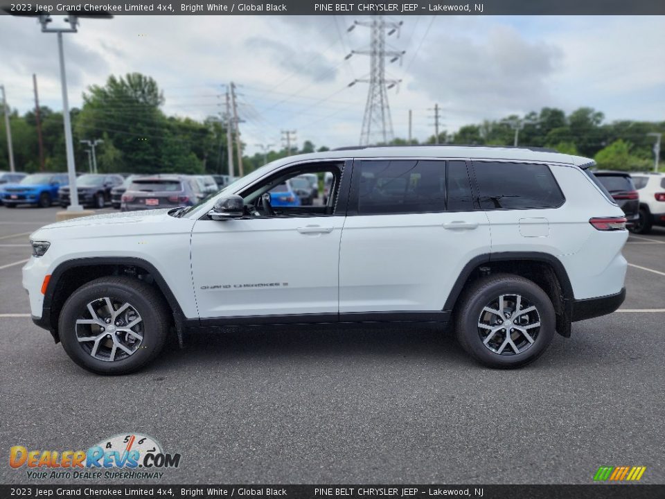 2023 Jeep Grand Cherokee Limited 4x4 Bright White / Global Black Photo #3