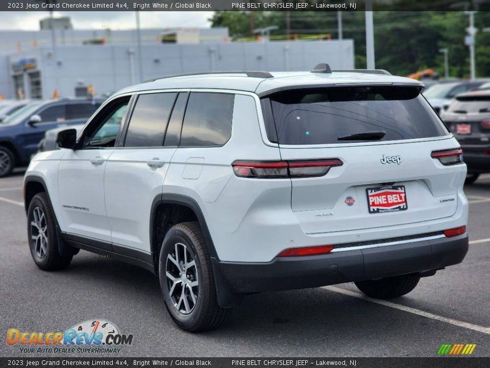 2023 Jeep Grand Cherokee Limited 4x4 Bright White / Global Black Photo #4