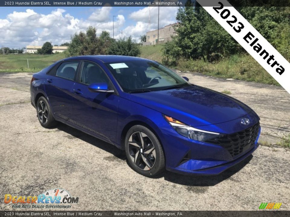 2023 Hyundai Elantra SEL Intense Blue / Medium Gray Photo #1