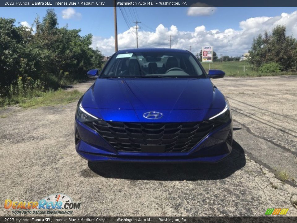 2023 Hyundai Elantra SEL Intense Blue / Medium Gray Photo #2