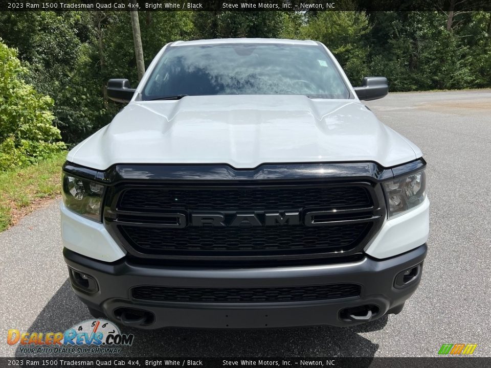 2023 Ram 1500 Tradesman Quad Cab 4x4 Bright White / Black Photo #3