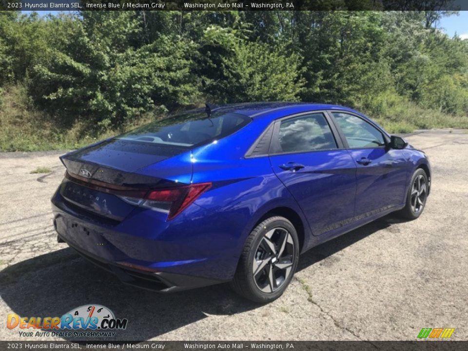 2023 Hyundai Elantra SEL Intense Blue / Medium Gray Photo #3