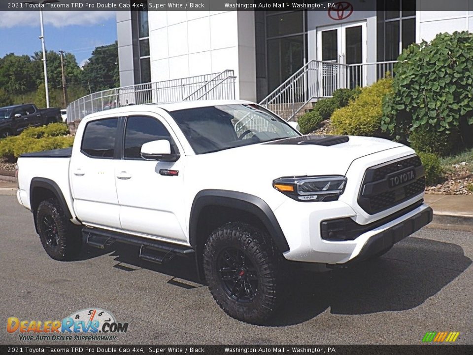 2021 Toyota Tacoma TRD Pro Double Cab 4x4 Super White / Black Photo #1