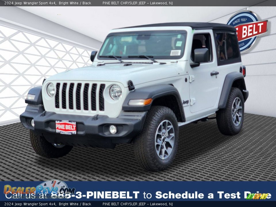 2024 Jeep Wrangler Sport 4x4 Bright White / Black Photo #1