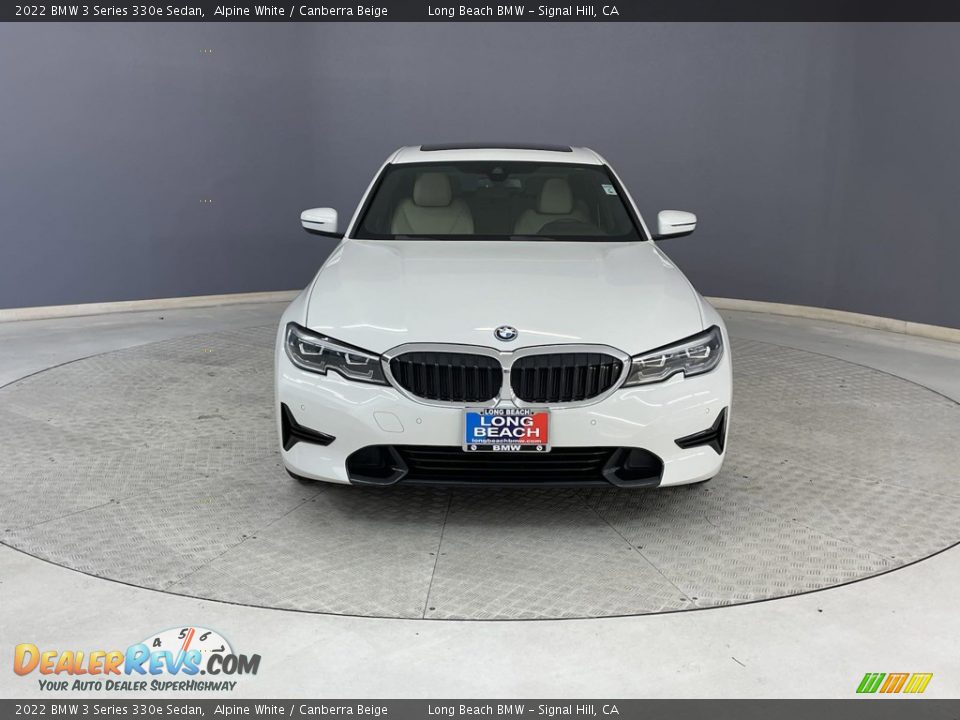 2022 BMW 3 Series 330e Sedan Alpine White / Canberra Beige Photo #2