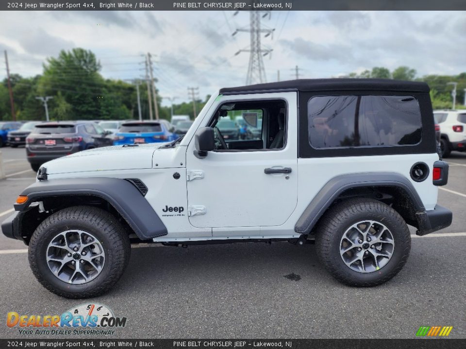 Bright White 2024 Jeep Wrangler Sport 4x4 Photo #3