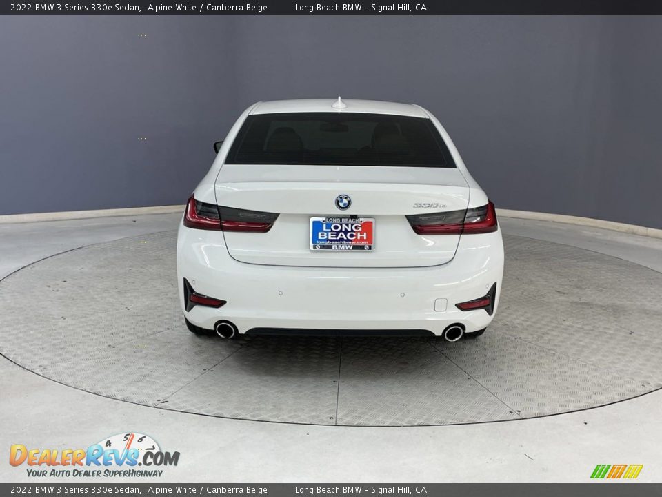 2022 BMW 3 Series 330e Sedan Alpine White / Canberra Beige Photo #4