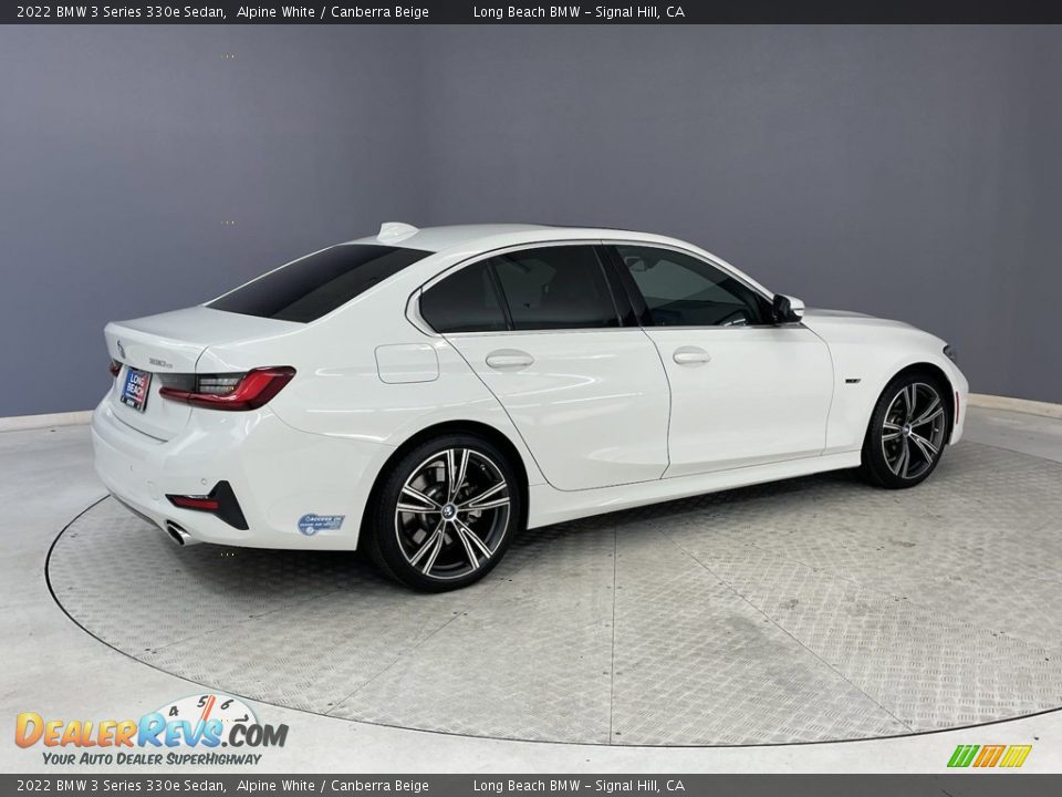 2022 BMW 3 Series 330e Sedan Alpine White / Canberra Beige Photo #5