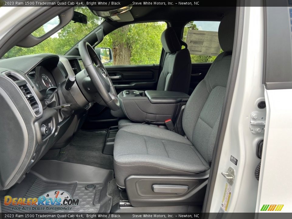 Black Interior - 2023 Ram 1500 Tradesman Quad Cab 4x4 Photo #12