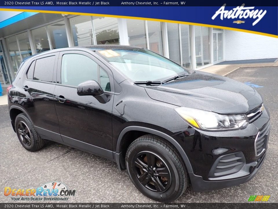 2020 Chevrolet Trax LS AWD Mosaic Black Metallic / Jet Black Photo #1