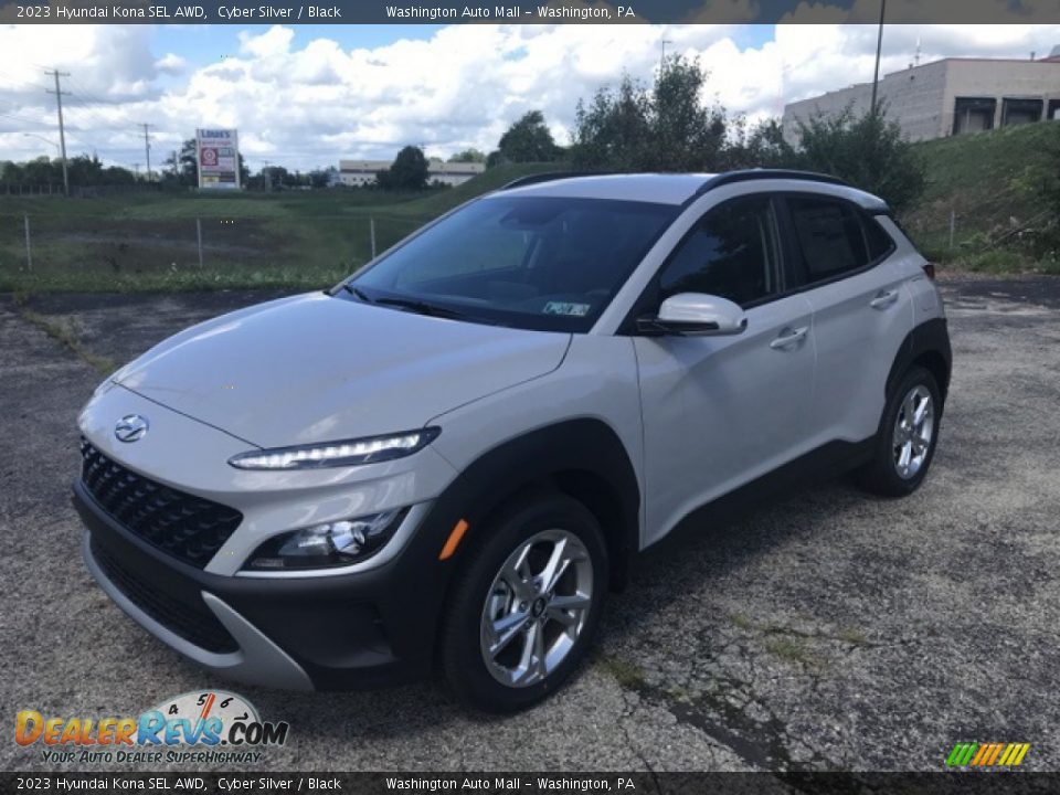 2023 Hyundai Kona SEL AWD Cyber Silver / Black Photo #4