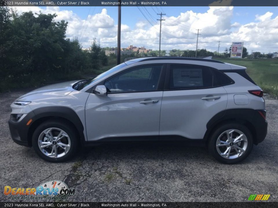 2023 Hyundai Kona SEL AWD Cyber Silver / Black Photo #5