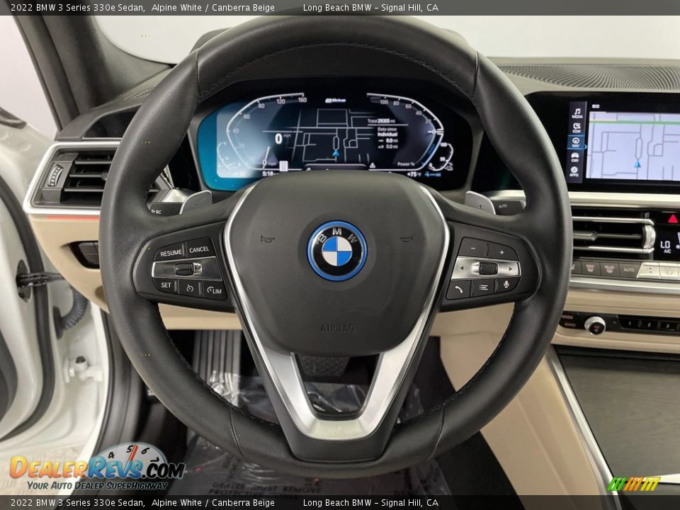 2022 BMW 3 Series 330e Sedan Alpine White / Canberra Beige Photo #17