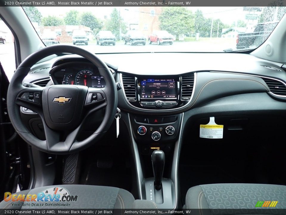 2020 Chevrolet Trax LS AWD Mosaic Black Metallic / Jet Black Photo #13