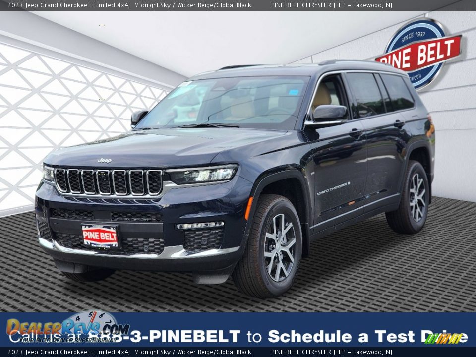 2023 Jeep Grand Cherokee L Limited 4x4 Midnight Sky / Wicker Beige/Global Black Photo #1