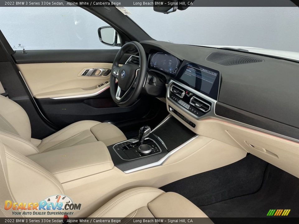 2022 BMW 3 Series 330e Sedan Alpine White / Canberra Beige Photo #33