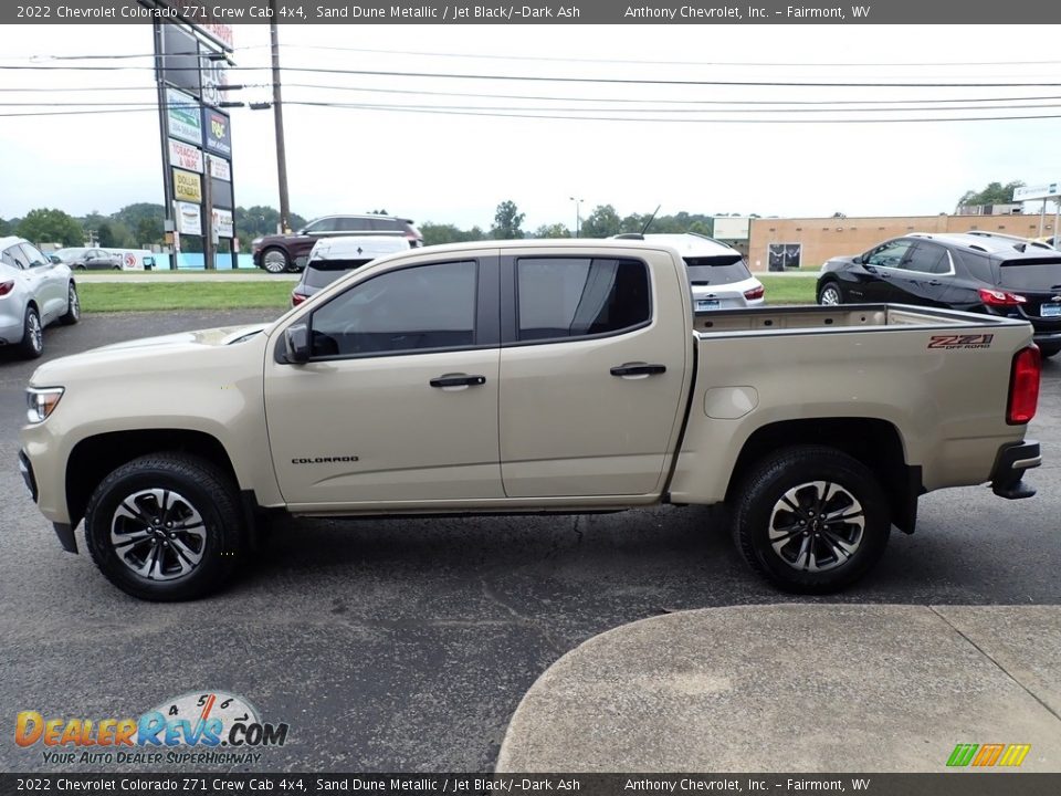 2022 Chevrolet Colorado Z71 Crew Cab 4x4 Sand Dune Metallic / Jet Black/­Dark Ash Photo #7