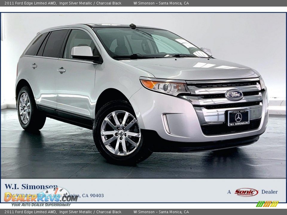 2011 Ford Edge Limited AWD Ingot Silver Metallic / Charcoal Black Photo #1