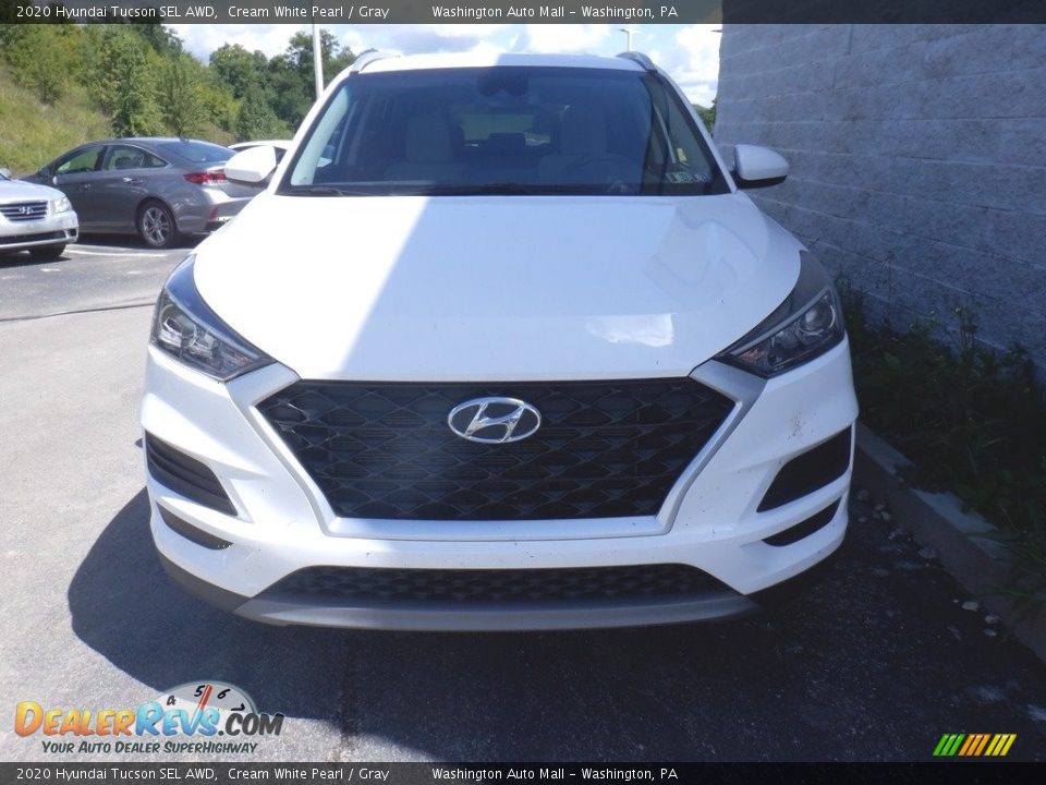 2020 Hyundai Tucson SEL AWD Cream White Pearl / Gray Photo #3