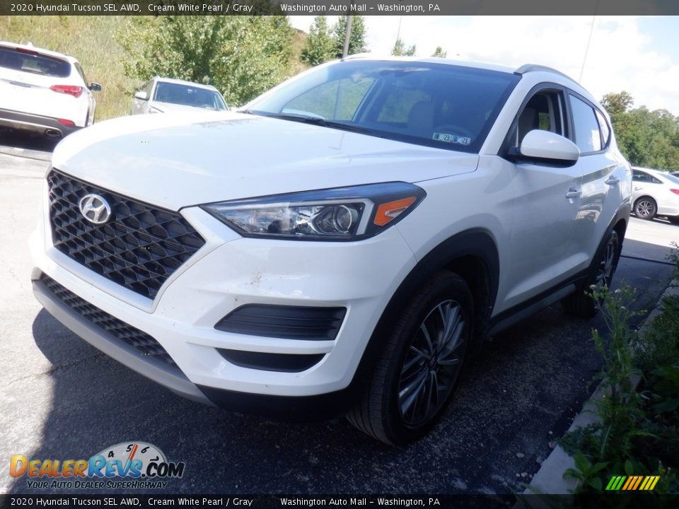 2020 Hyundai Tucson SEL AWD Cream White Pearl / Gray Photo #4