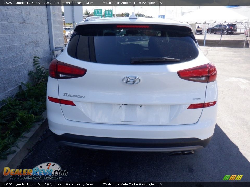 2020 Hyundai Tucson SEL AWD Cream White Pearl / Gray Photo #6