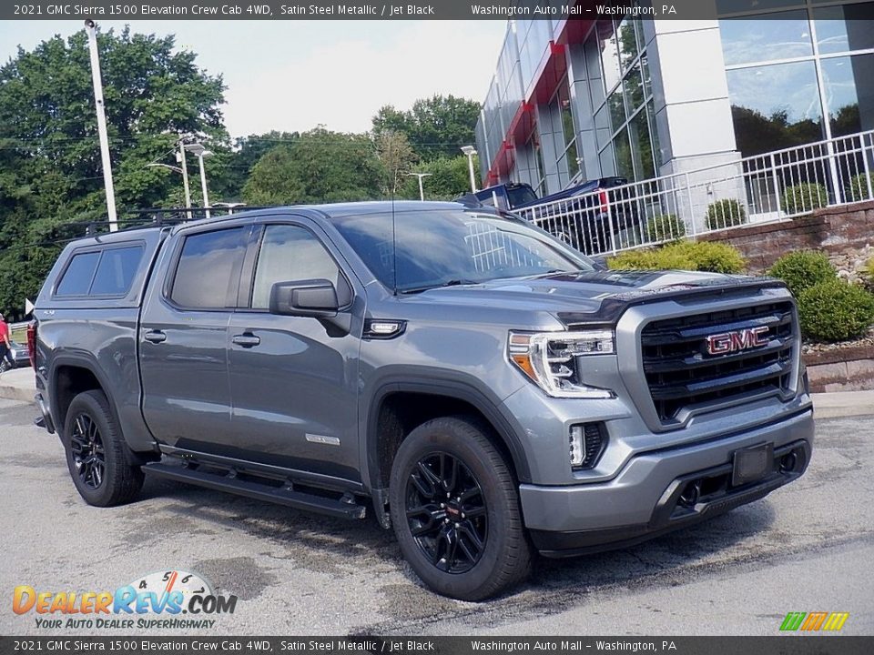 2021 GMC Sierra 1500 Elevation Crew Cab 4WD Satin Steel Metallic / Jet Black Photo #1