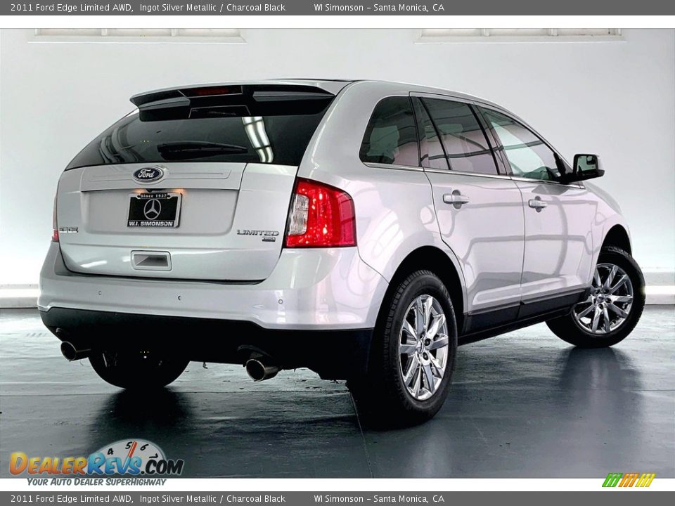 2011 Ford Edge Limited AWD Ingot Silver Metallic / Charcoal Black Photo #13