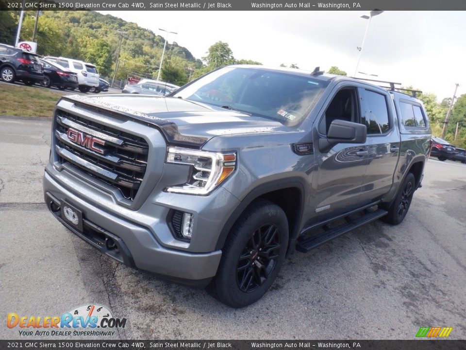 2021 GMC Sierra 1500 Elevation Crew Cab 4WD Satin Steel Metallic / Jet Black Photo #13