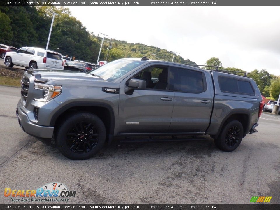 2021 GMC Sierra 1500 Elevation Crew Cab 4WD Satin Steel Metallic / Jet Black Photo #14