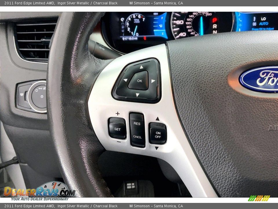 2011 Ford Edge Limited AWD Steering Wheel Photo #21