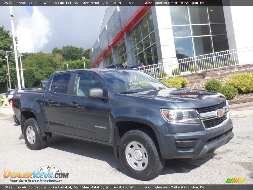 2019 Chevrolet Colorado WT Crew Cab 4x4 Satin Steel Metallic / Jet Black/Dark Ash Photo #1