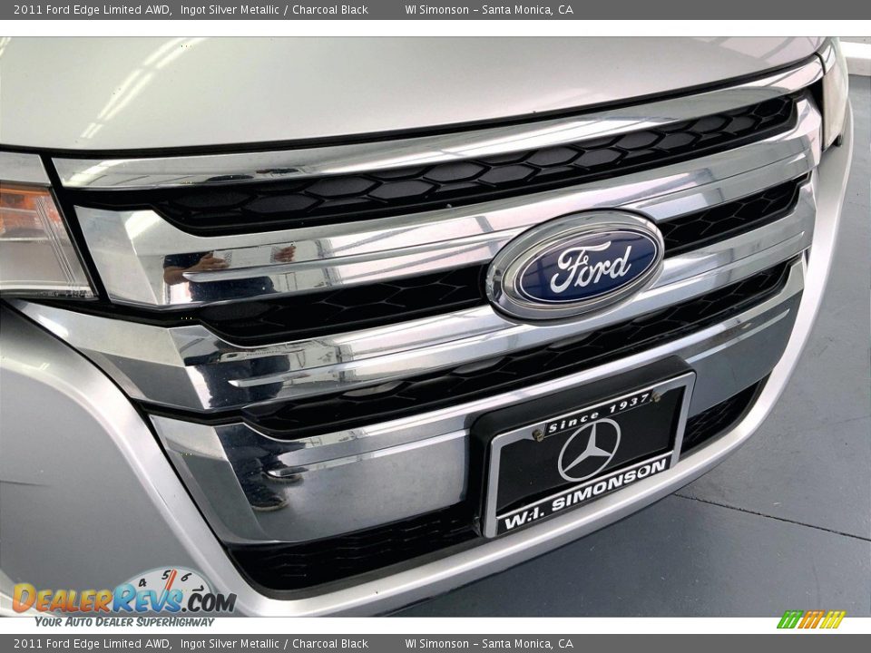 2011 Ford Edge Limited AWD Ingot Silver Metallic / Charcoal Black Photo #29