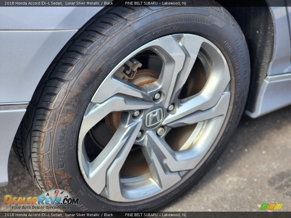 2018 Honda Accord EX-L Sedan Lunar Silver Metallic / Black Photo #6