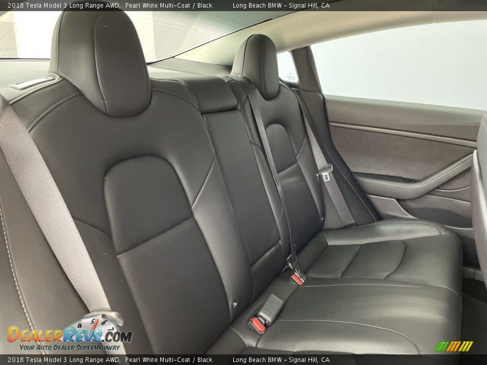 Rear Seat of 2018 Tesla Model 3 Long Range AWD Photo #33